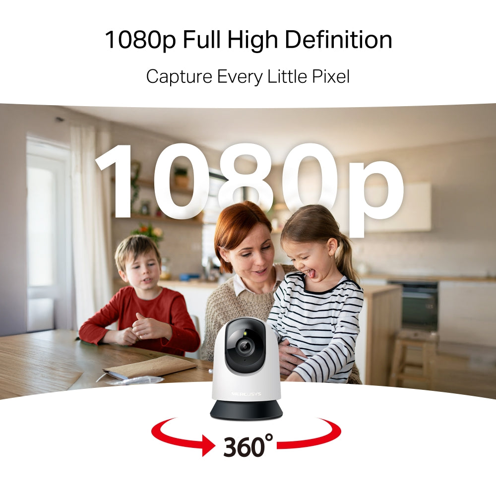 Mercusys MC200 Pan/Tilt Home Security Wi-Fi Camera