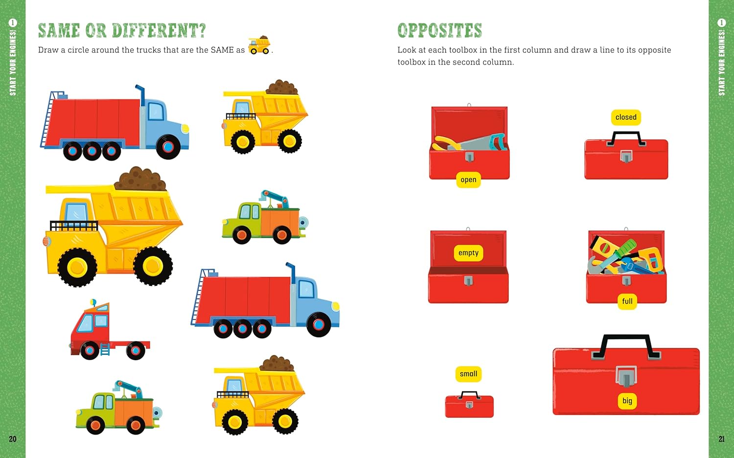 Construction Site Preschool Activity Book: Fun Learning With Trucks, Tools, And Mighty Machines (Paperback)