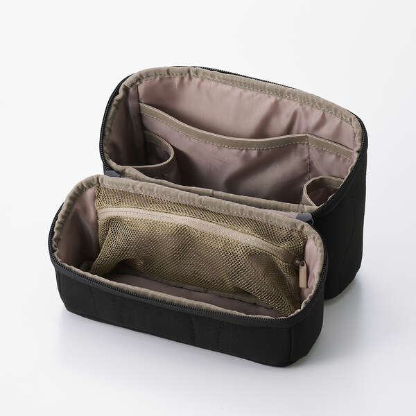 Elecom BMA-QTGPSBK Quilted Gadget Pouch, Stand Type