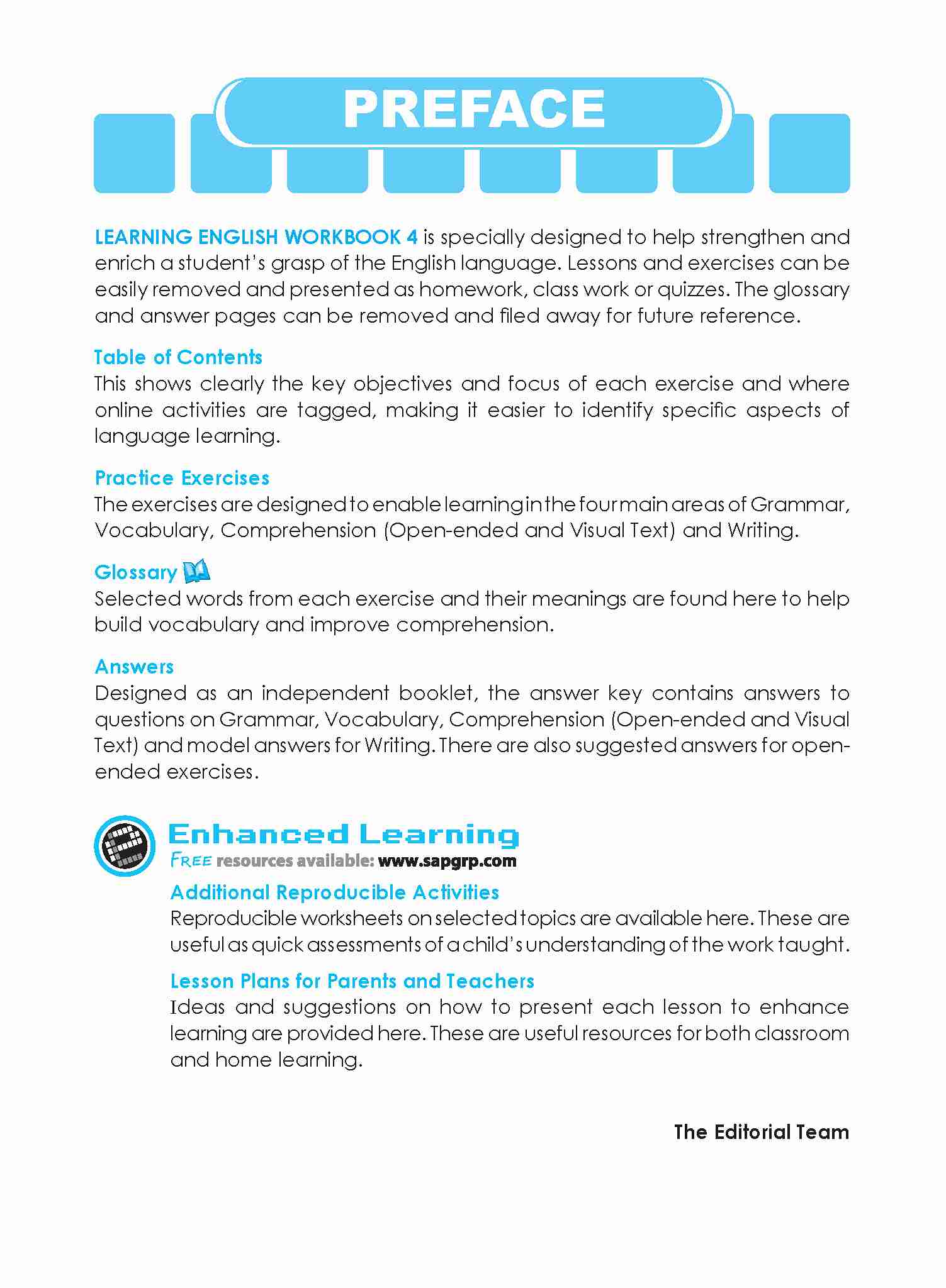 Primary 4 Learning English Workbook 4 - 5th Edition