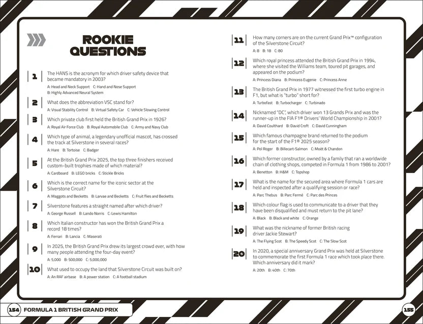 The Official F1 Quiz Book (Paperback)