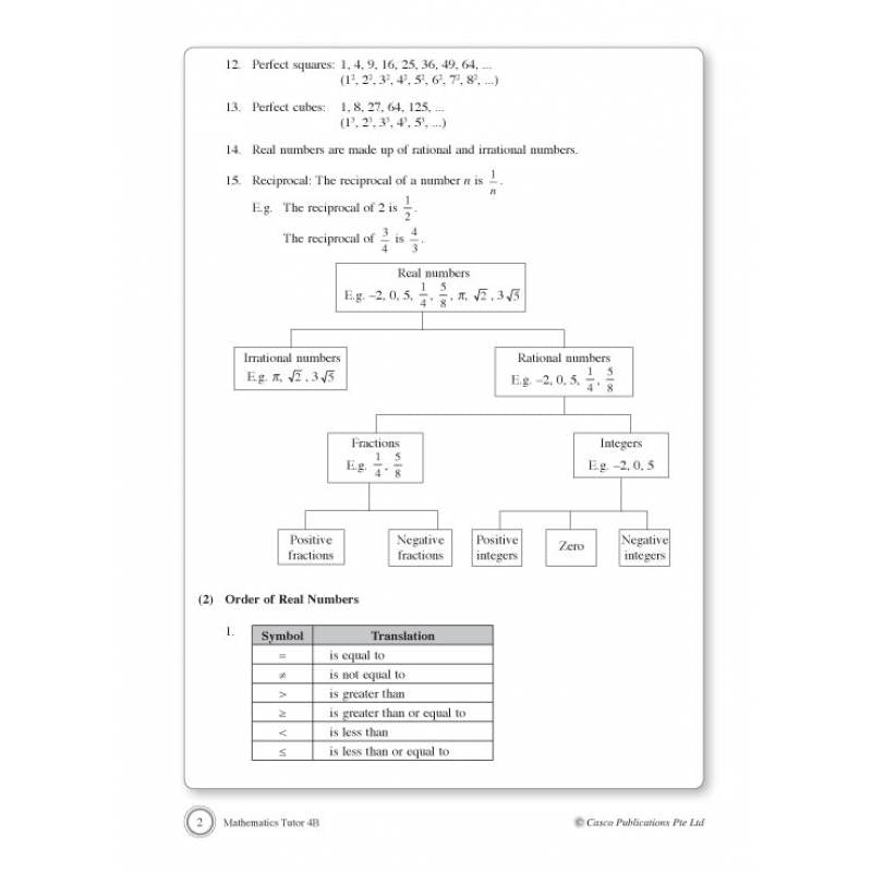 Secondary Mathematics Tutor 4B Volume 1