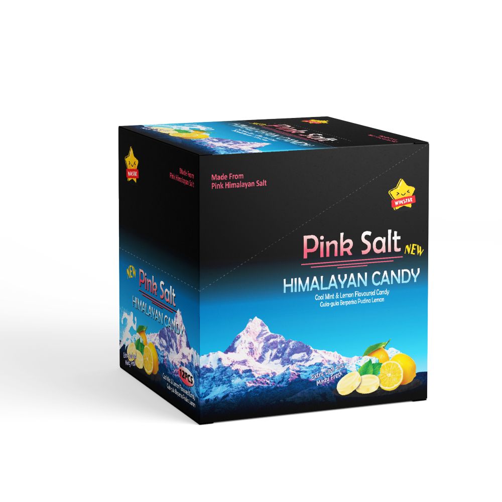 HIMALAYAN C PINK SALT MINT&LEMON 15GX12