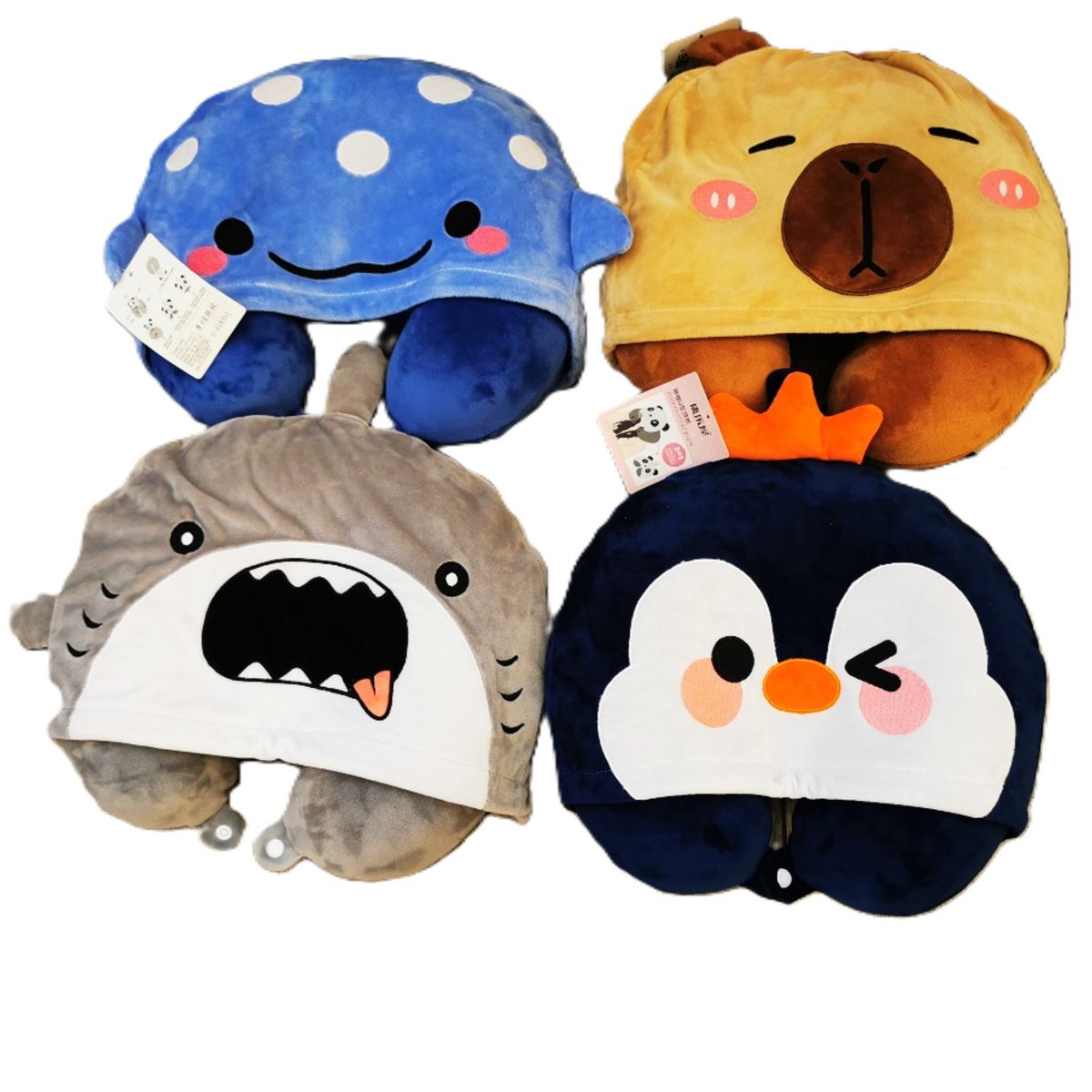 Assorted Neck Cushion Animal 