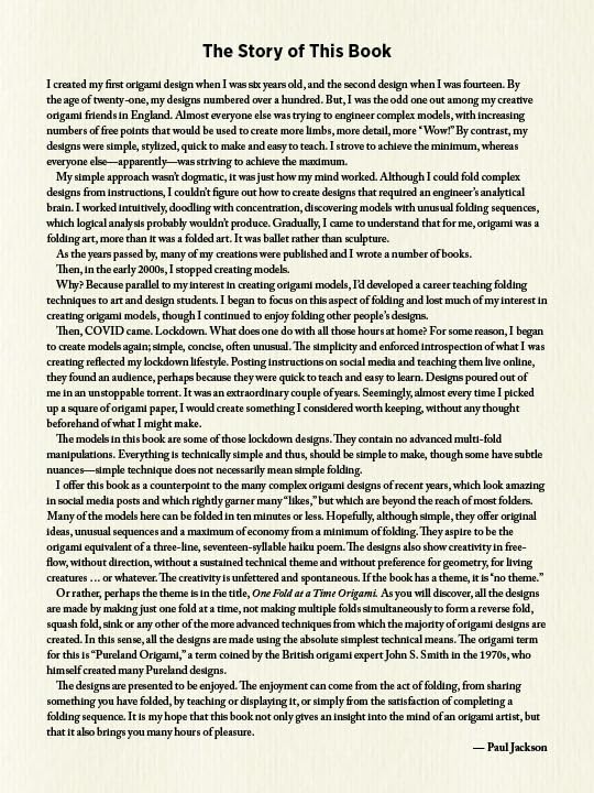 One Fold at a Time Origami: 38 Easy Models for First-Time Folders