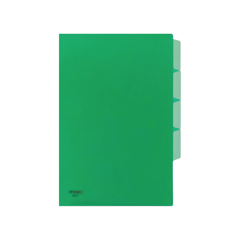 Centre L-shaped Folder With Index A4