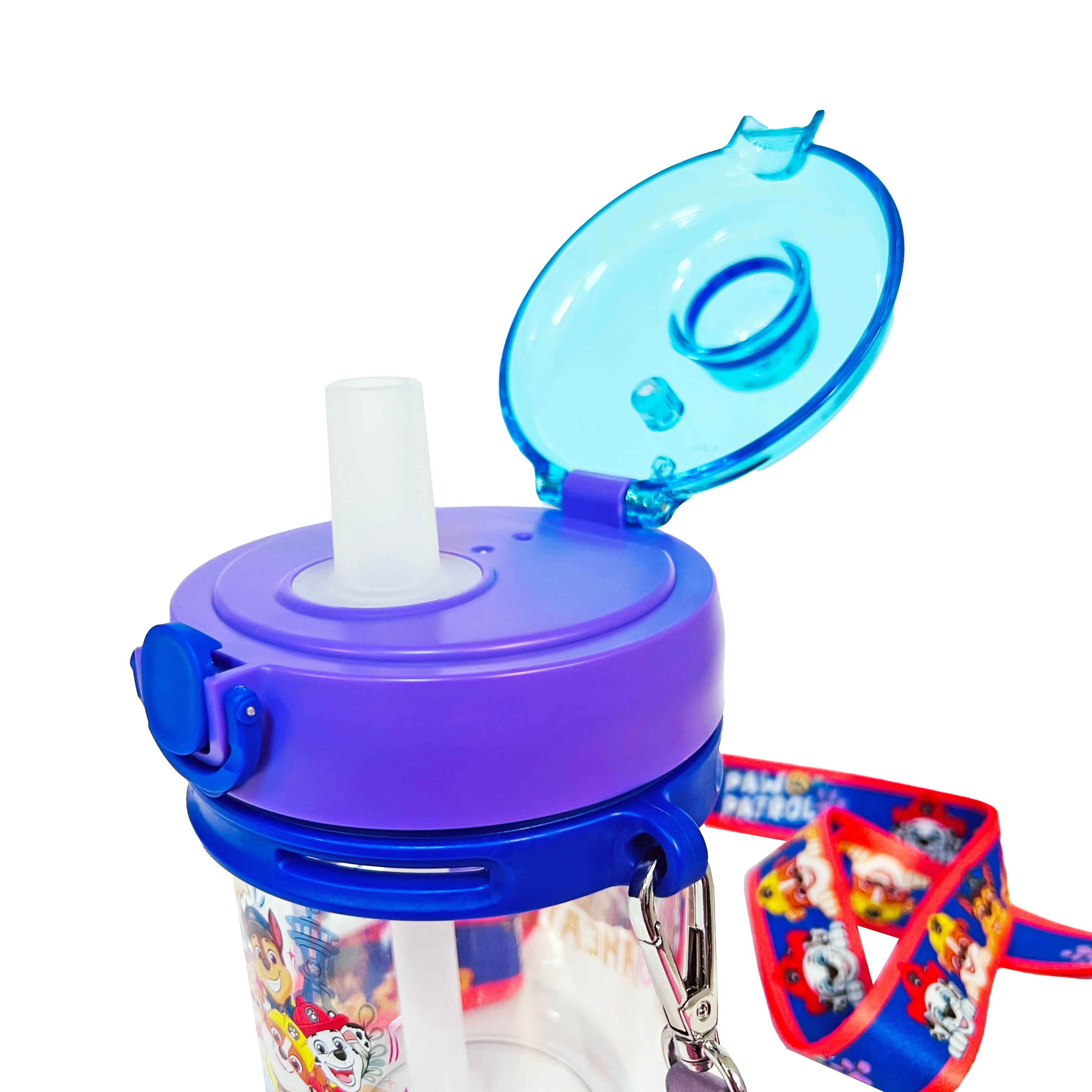 PAW PATROL WATER BOTTLE WITH STRAW 560ML THE POWER OF PUPS