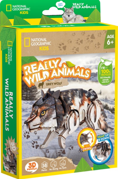 NATIONAL GEOGRAPHIC KIDS WILD ANIMALS GRAY WOLF