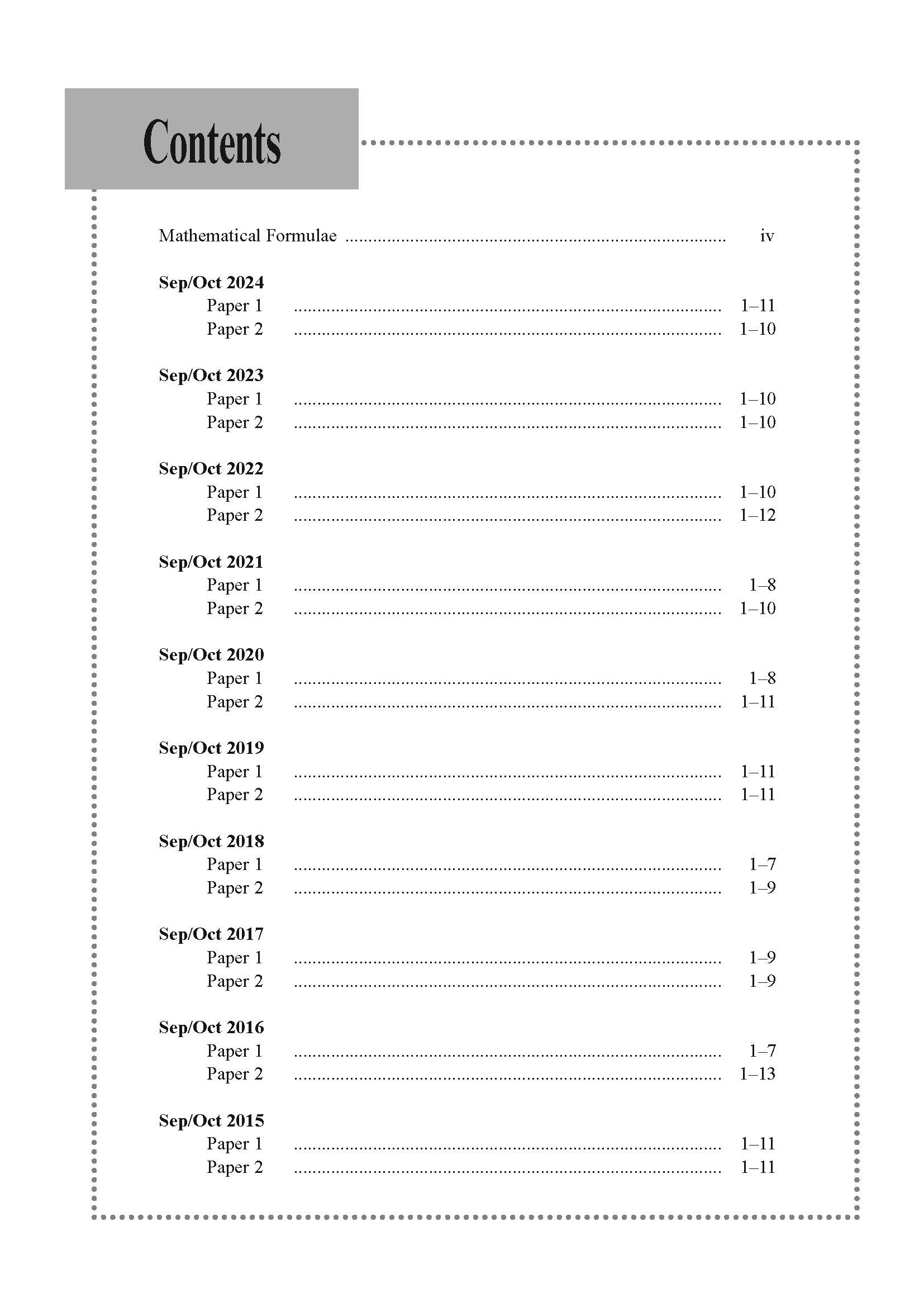 Normal Technical Maths Exam Q&A 15-24 (Yearly)