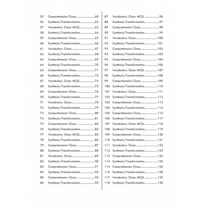 How to Score Synthesis/Transformation Comprehension Cloze Vocabulary Cloze 4