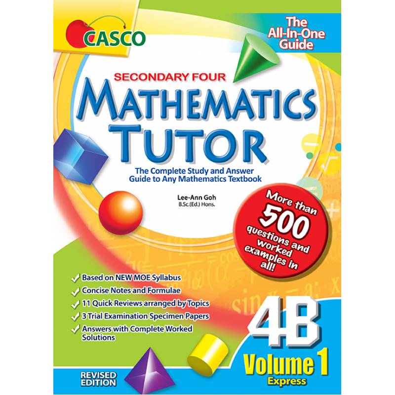 Secondary Mathematics Tutor 4B Volume 1