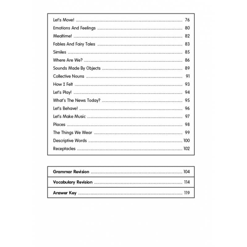 Primary 2 Topical Grammar and Vocabulary