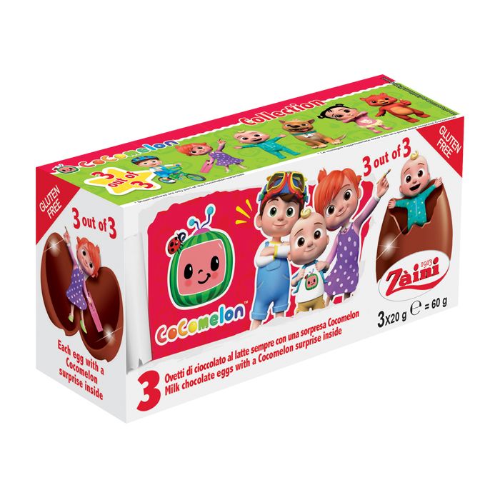 Zaini Toy Story4/cocomelon Choc Eggs 60g