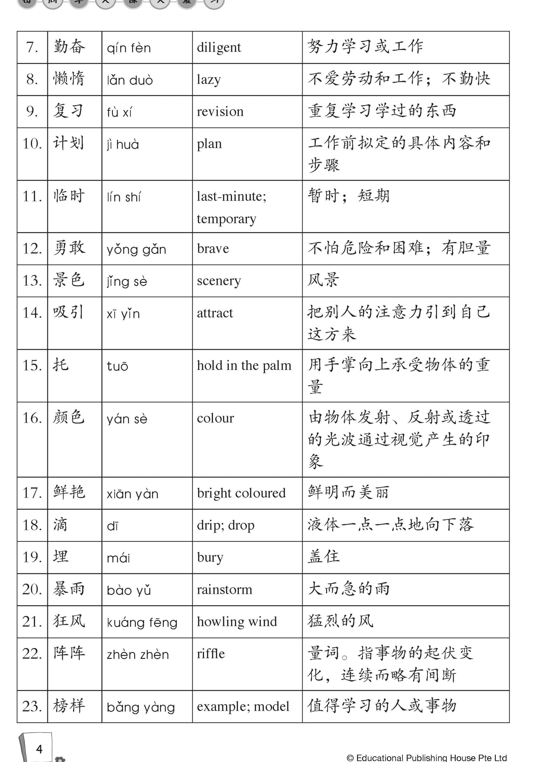 Primary 6A Chinese Weekly Revision 每周华文课文复习 (4th Edition)