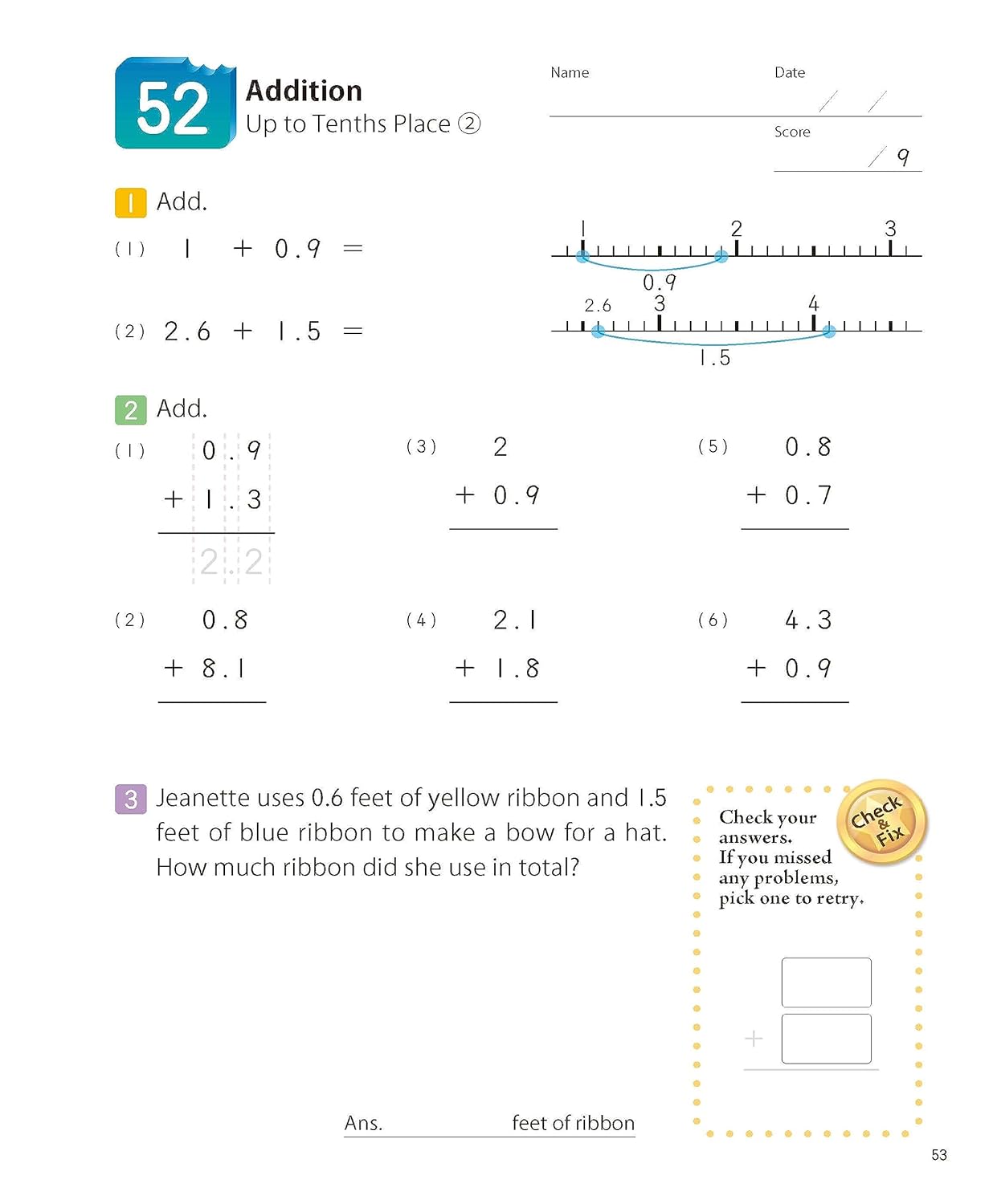 Kumon Math Bites: Grade 4 Fractions & Decimals