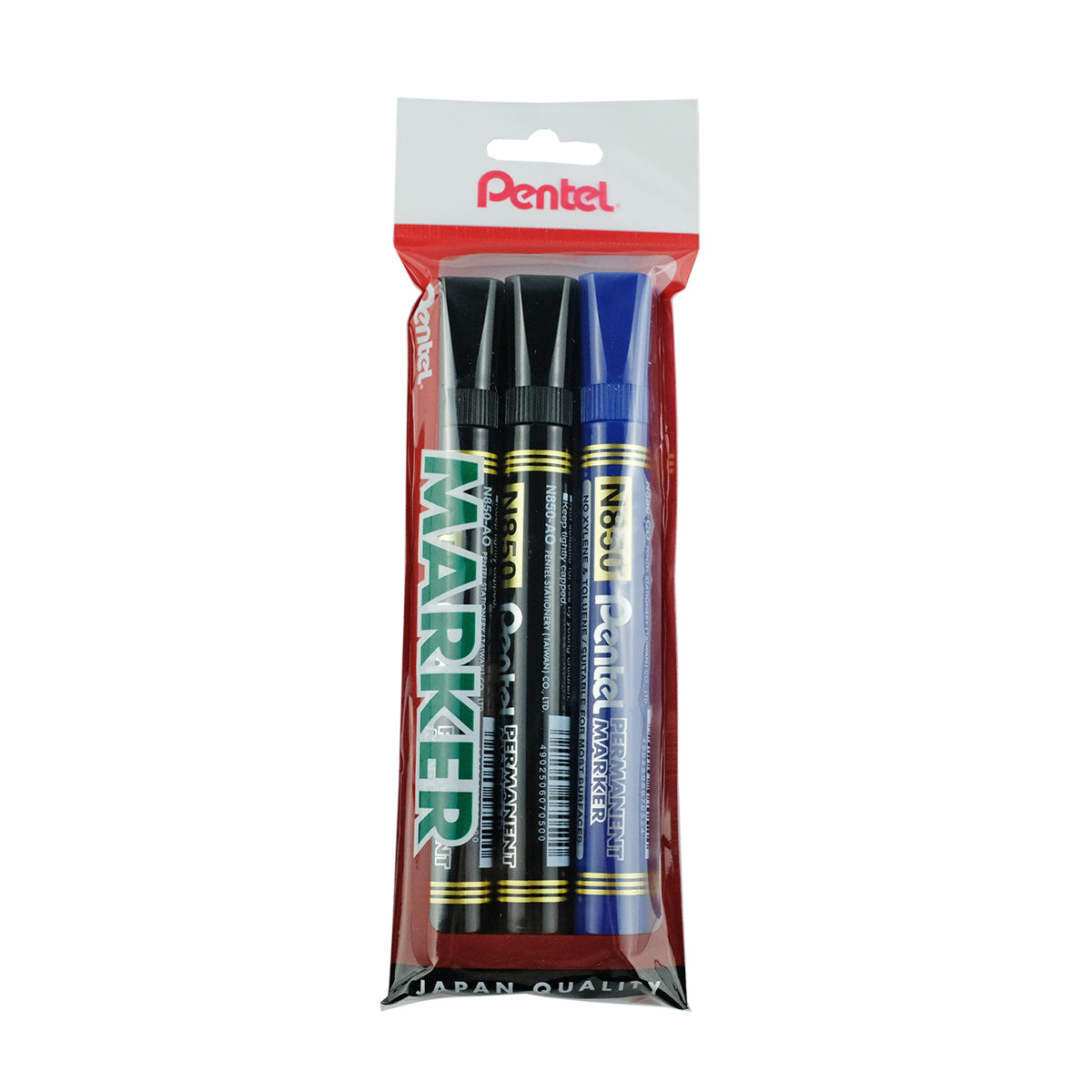 PENTEL Permanent Marker Offer Pk N850-3