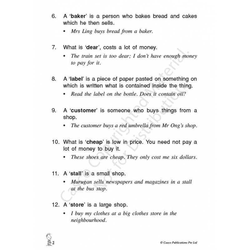 Primary 1 Vocabulary Workbook 1