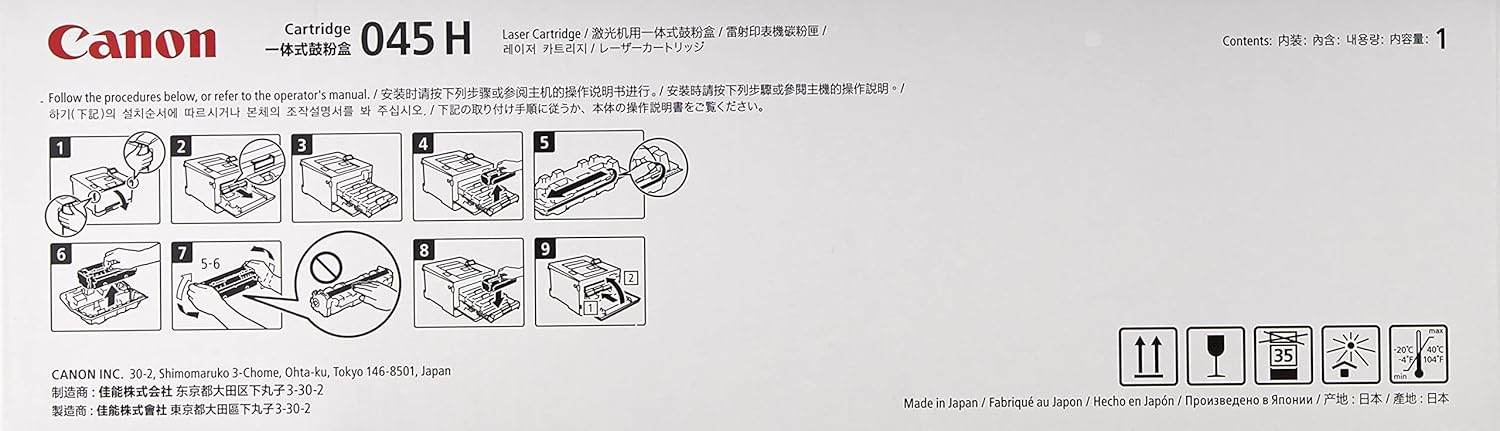 Canon Laser Toner Cartridge 045H Black (High Yield)