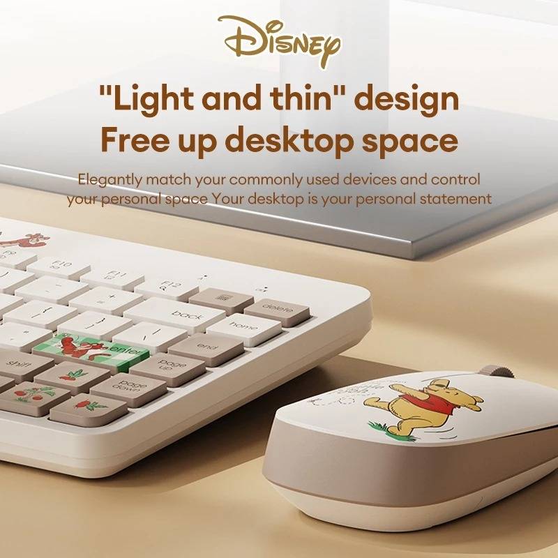 Disney QS-KM01 2 In 1 Wireless Keyboard And Mouse Mice Combo - Winnie