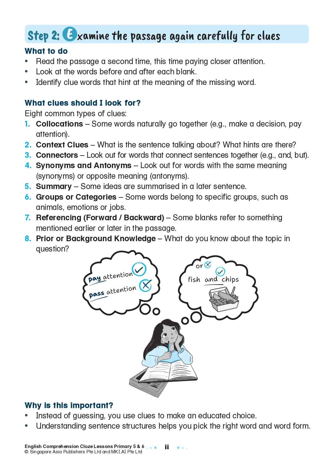  English Comprehension Cloze Lessons Primary 5 and 6
