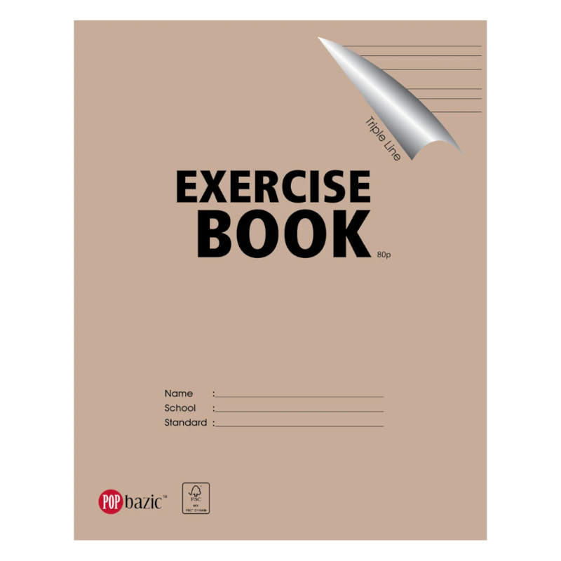 POP BAZIC F5 80P TRIPLE LINE -6PCS PACK