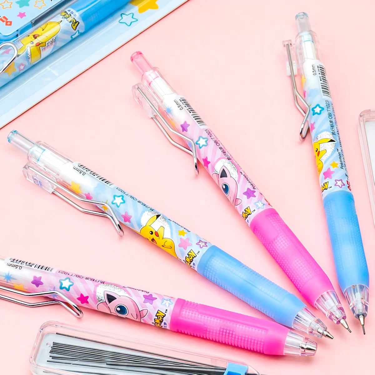  Pokémon 0.5mm Automatic Pencil Set - 2 Assorted Designs 