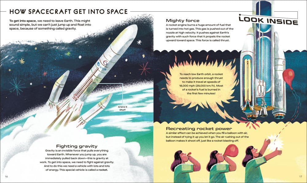 Blast Off!: Look Inside Spectacular Spacecraft (Hardcover)