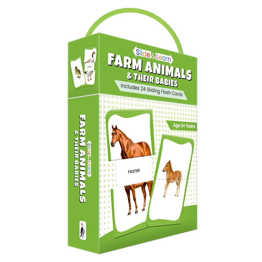 Slide & Learn Flashcards: Farm Animals & Babies