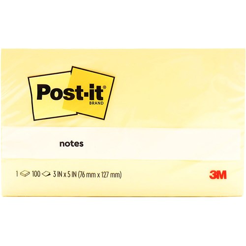 Post-it® 655 Notes Yellow 3x5"