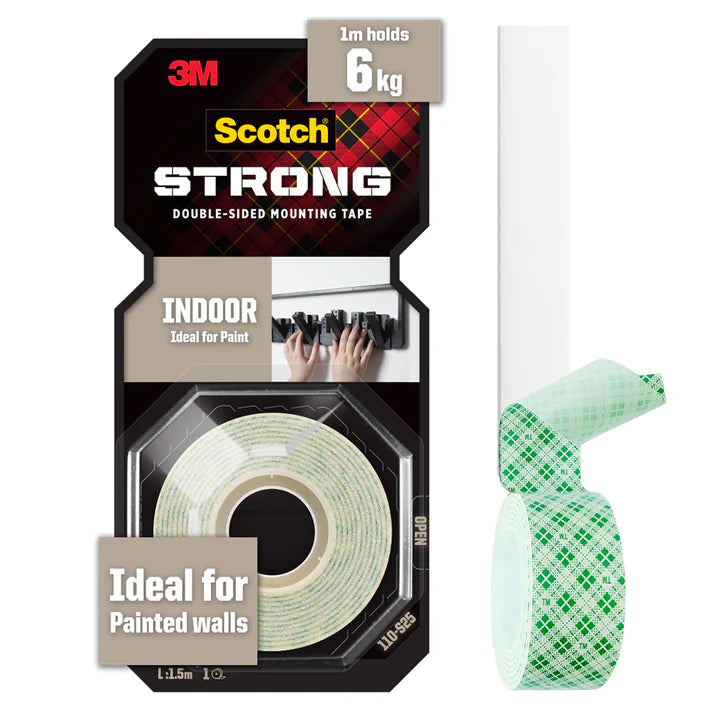 Scotch® 110-s25 Indoor Double-sided Mounting Tape, 25mm X 1.5m