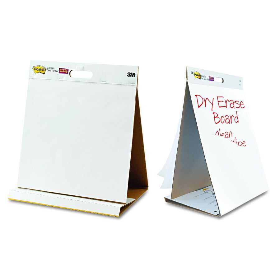 Post-it® 563DE Tabletop Easel Pad with Dry Erase Surface, 20x23"