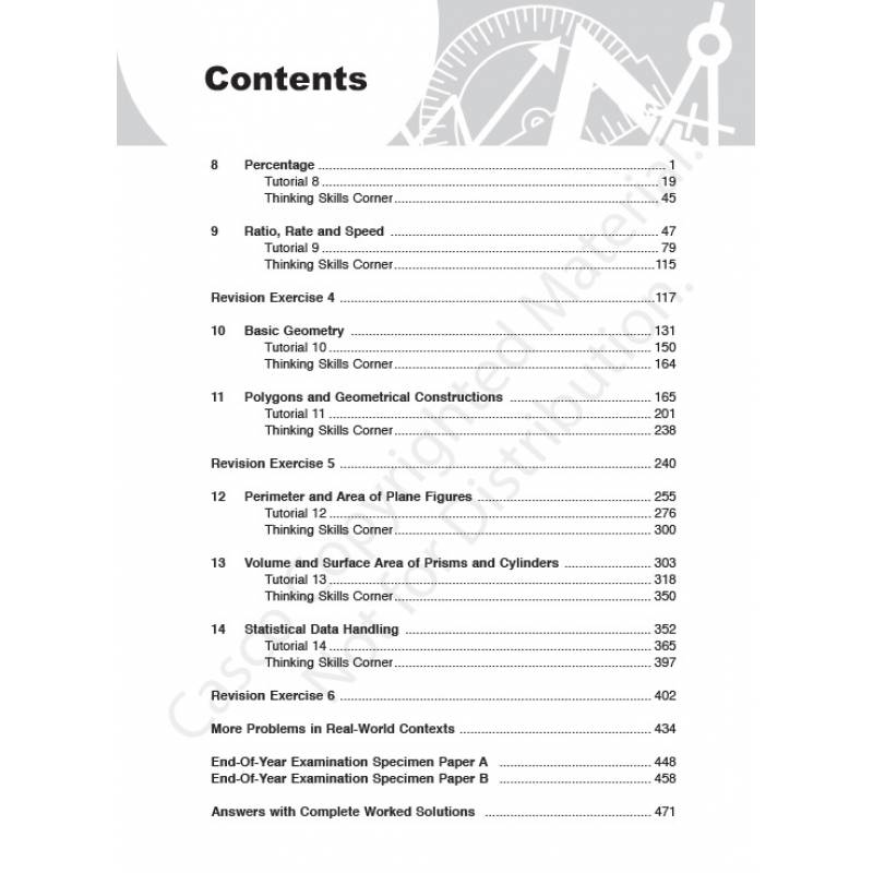 Secondary Mathematics Tutor 1B - Revised Edition 2020
