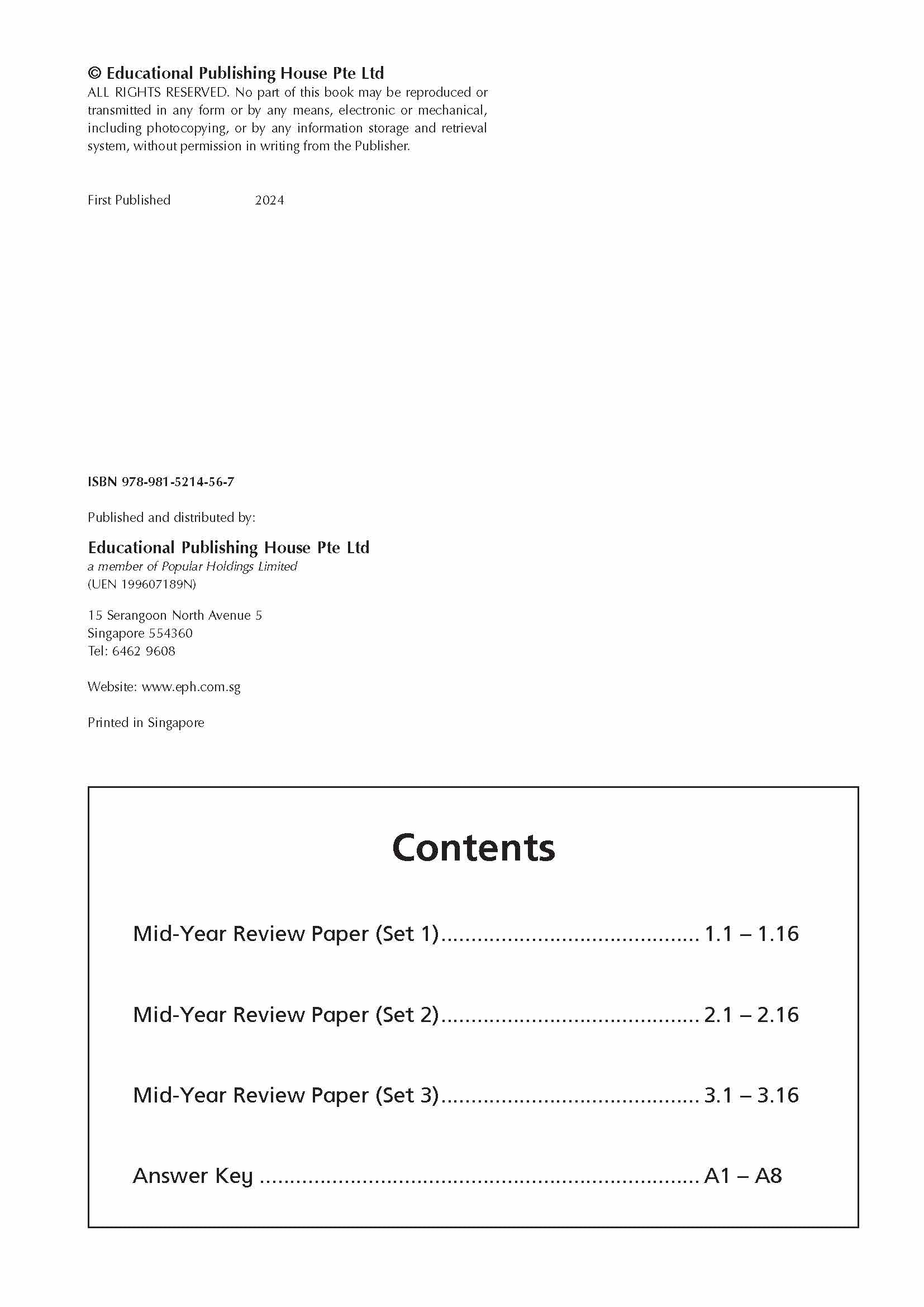 Primary 4 Science Mid-Year Review Papers