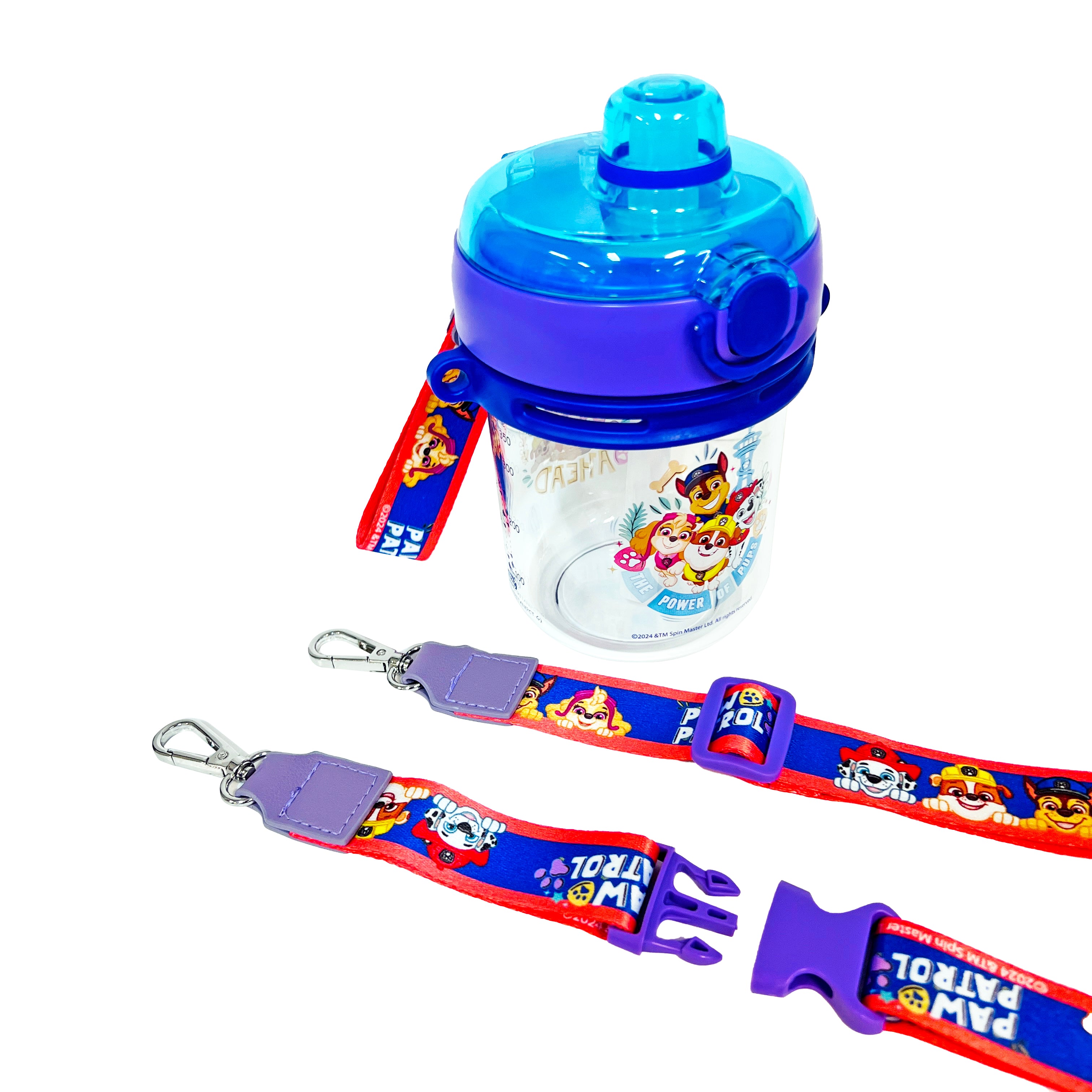 PAW PATROL WATER BOTTLE WITH STRAW 560ML THE POWER OF PUPS