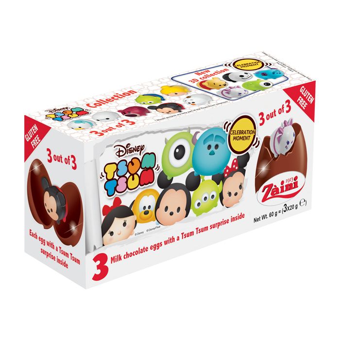 Za Tsum Tsum Chocolate Egg Tripack 60g