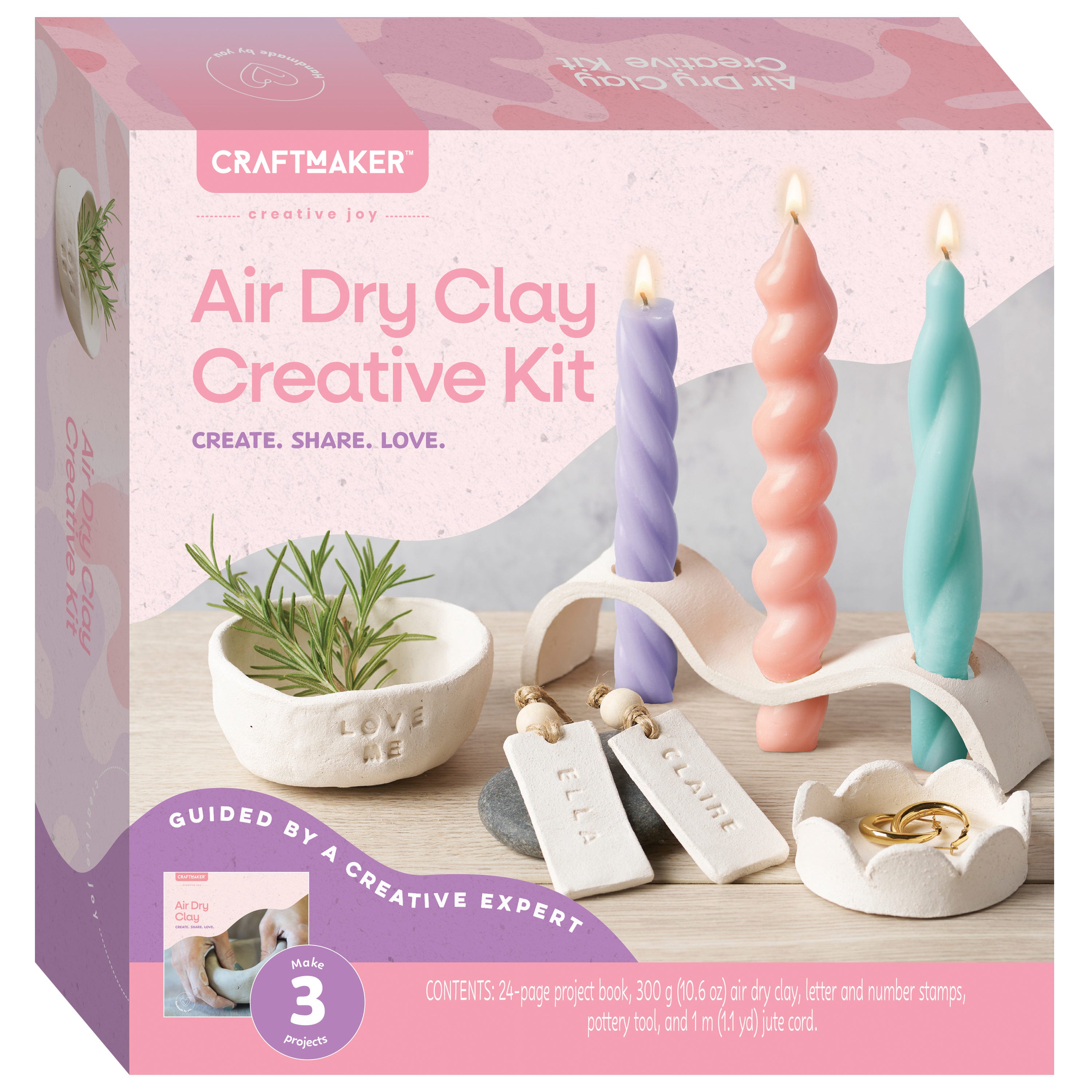 Craft Maker Air Dry Clay Decor Kit
