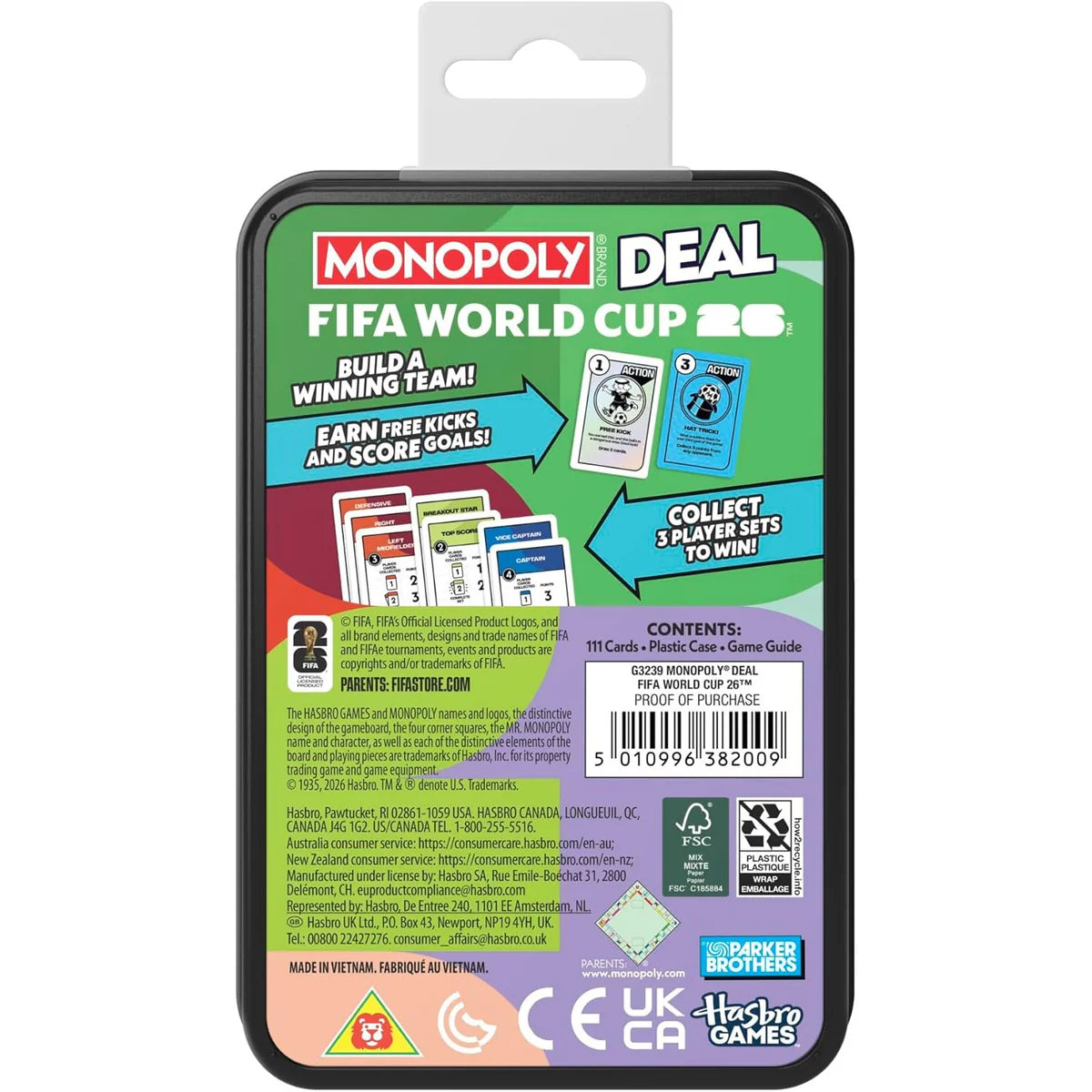 HASBRO MONOPOLY DEAL FIFA WORLD CUP 2026 EDITION CARD GAME