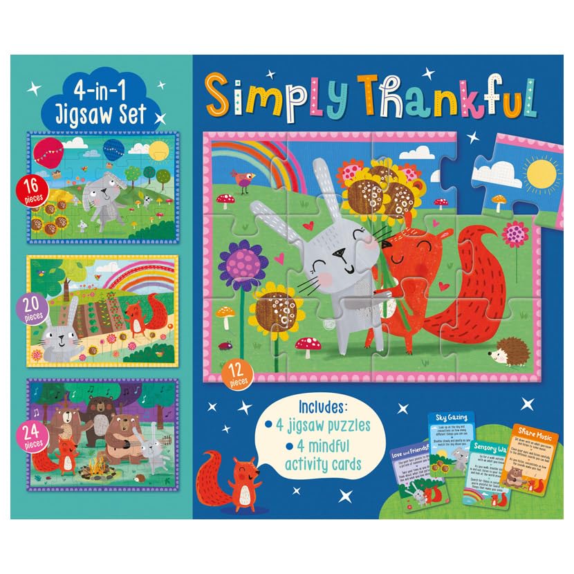 SIMPLY THANKFUL 4 IN 1 JIGSAW SET
