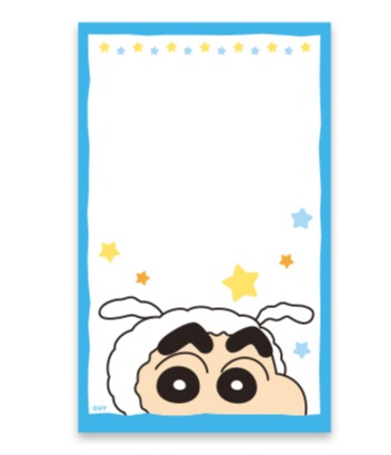 CRAYON SHIN-CHAN HANDY MEMO PAD - BLUE