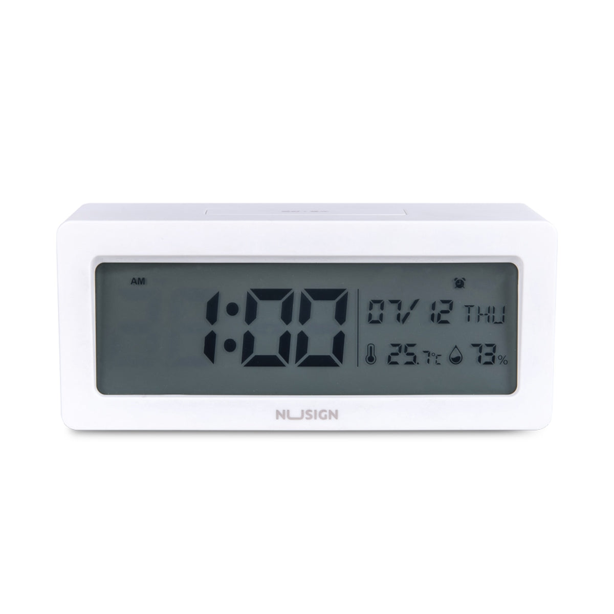 DELI NUSIGN ALARM CLOCK WHITE NS881