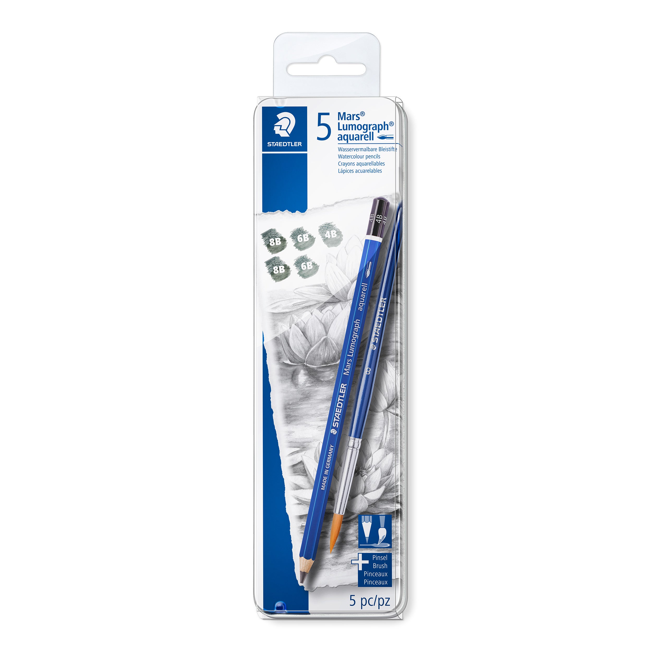 STAEDTLER - LUMOGRAPH AQUA GRAPHITE PENCIL SET