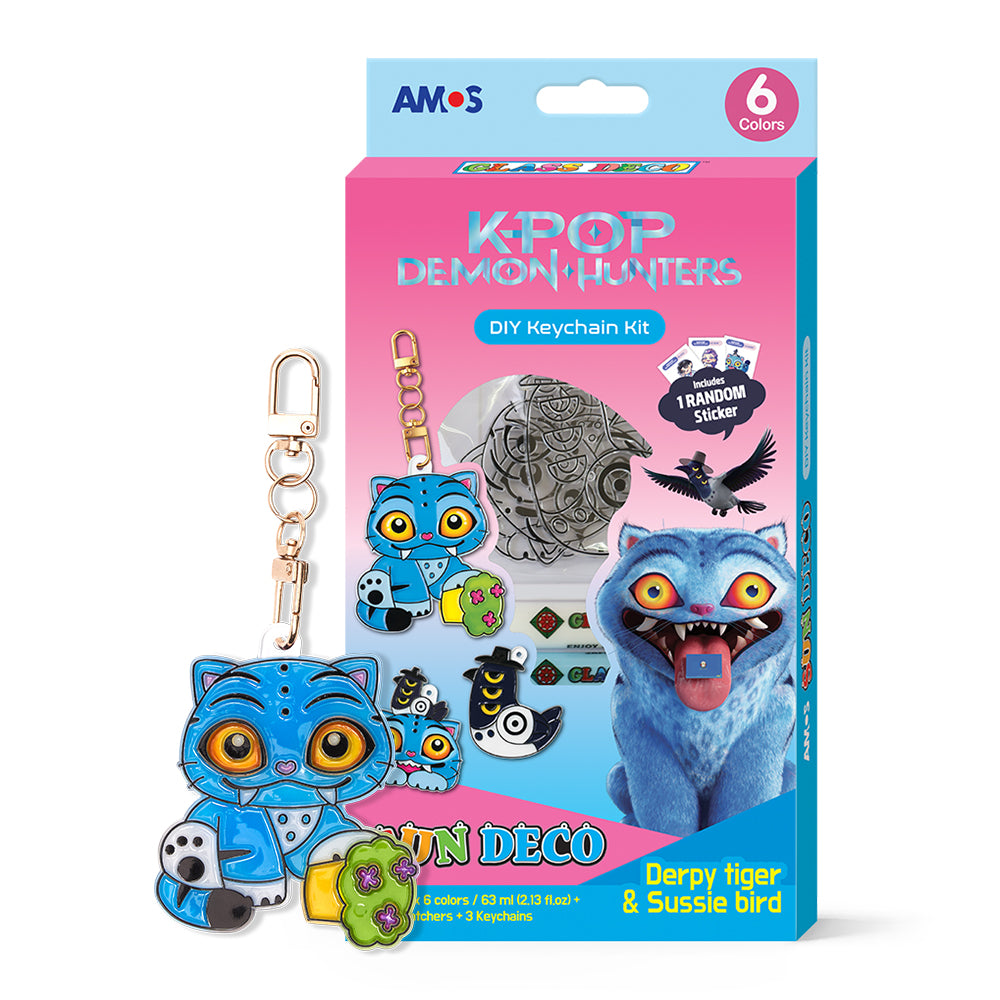 AMOS Glass & Sun Deco Keyring Set – K-POP Demon Hunters KDH-11