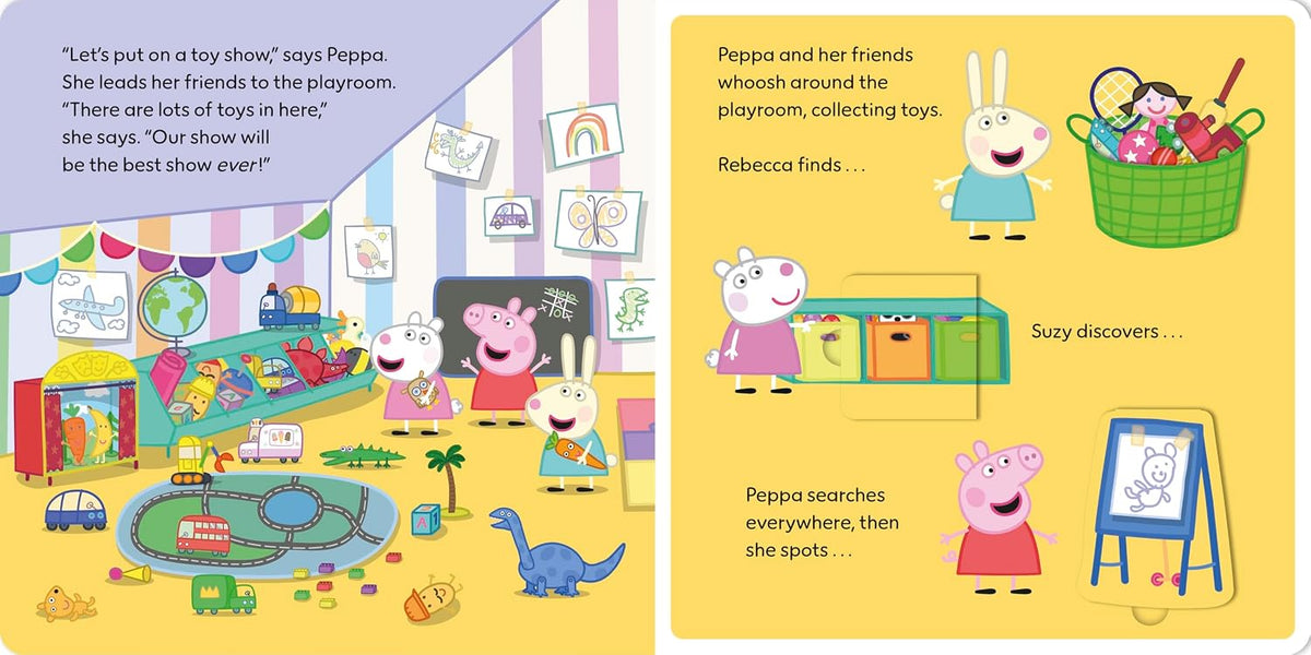 Peppa Pig: Peppa’s Toy Show: A Lift-the-Flap Book (Board Book)