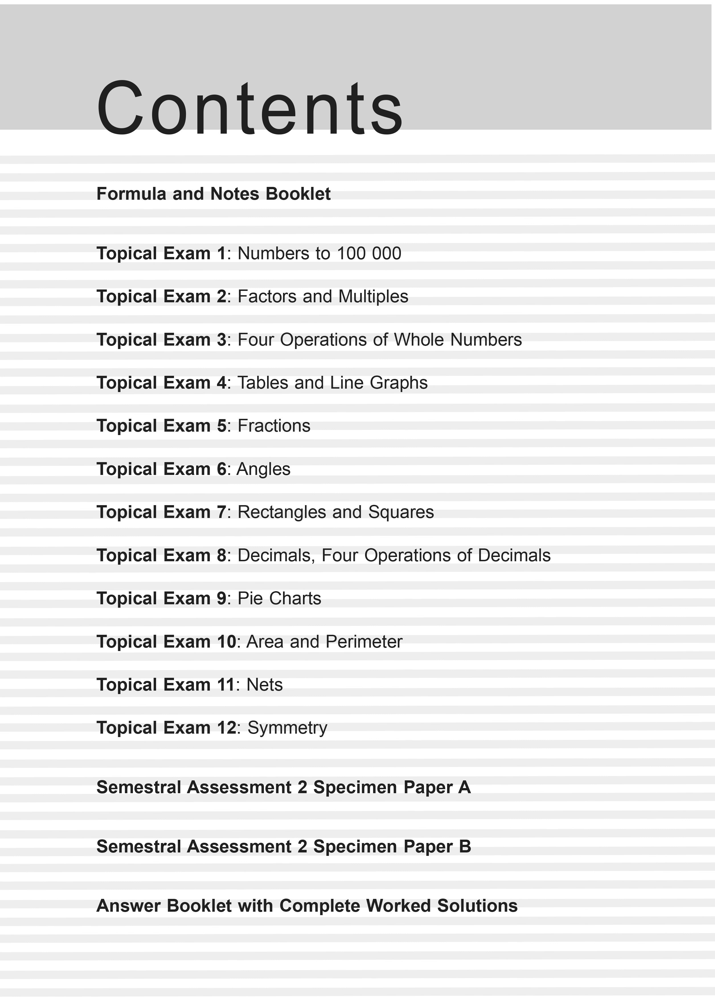 Primary 4 Exam Questions Topical Maths (Pack) - 2nd Edition