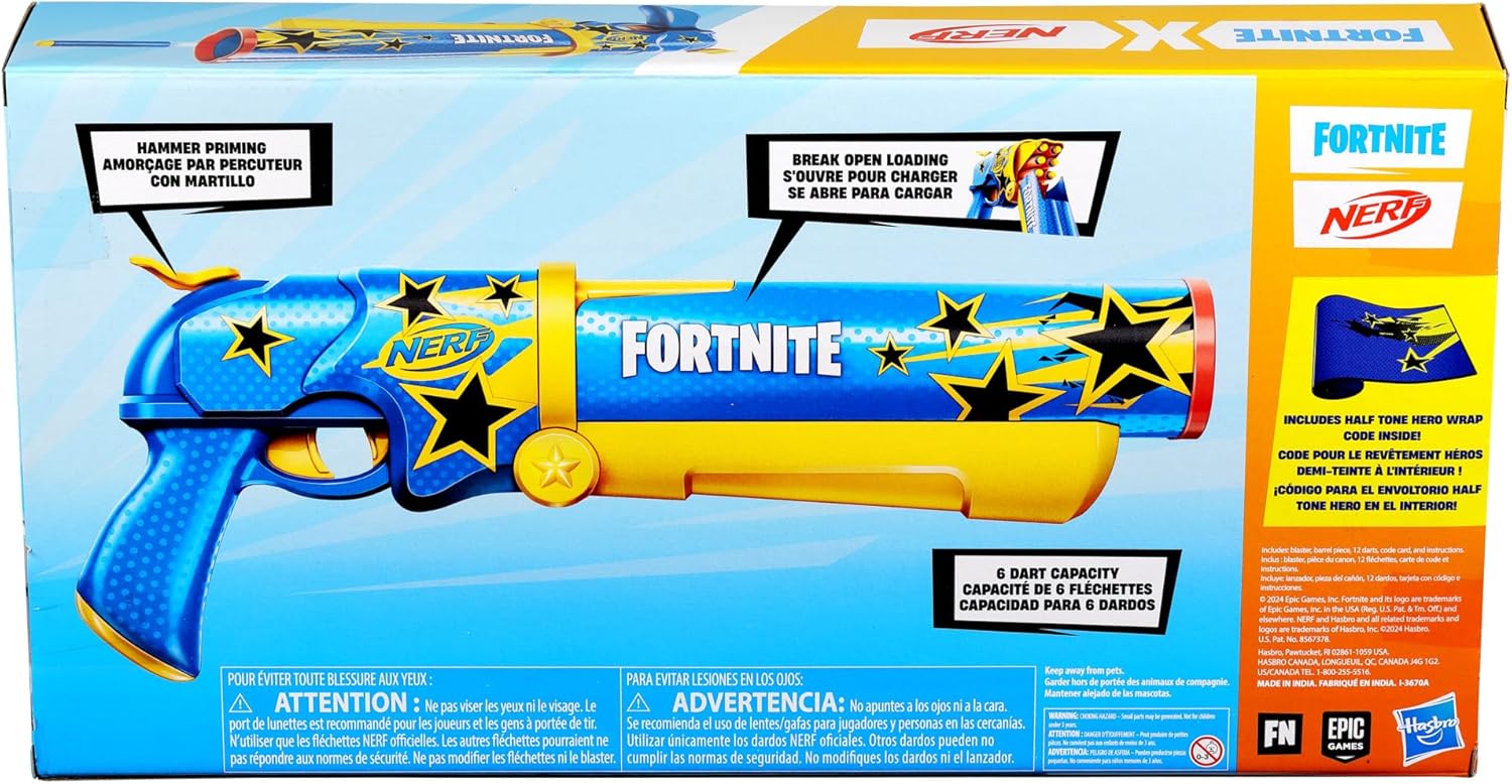 HASBRO NERF FORTNITE HALF TONE HERO BLASTER