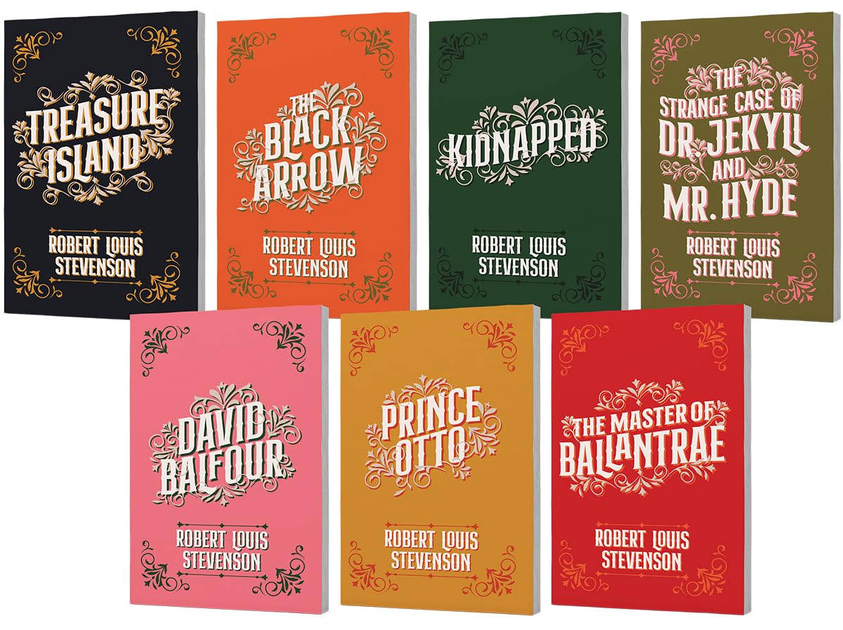 Collected Works of Robert Louis Stevenson, 7 Books Collection Boxed Set