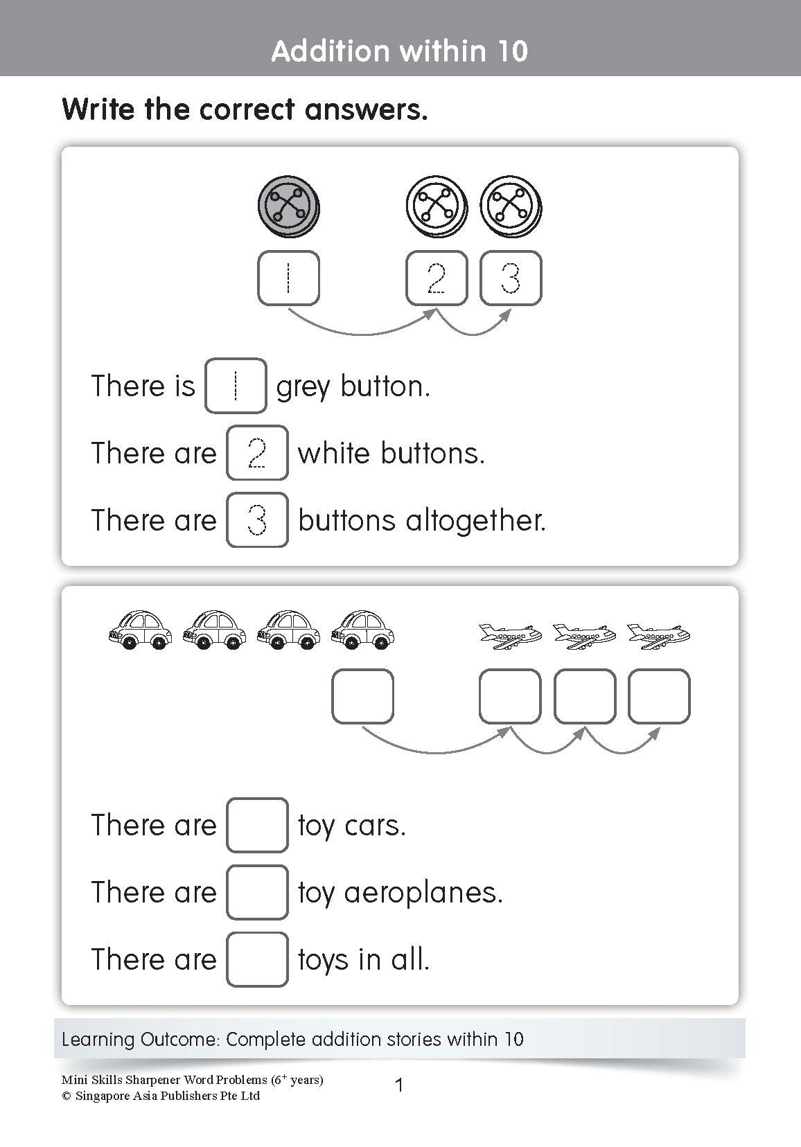 K2 Mini Skills Sharpener WORD PROBLEMS (6+ Years)