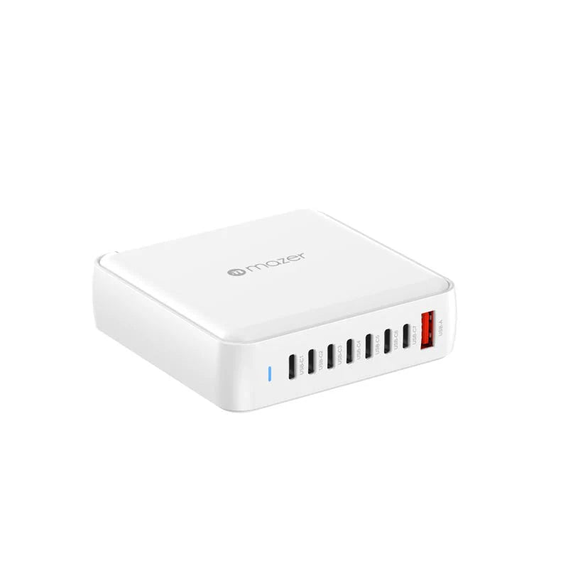 Mazer M-D170W-V5-BK PD170W 8Ports (7C1A) Desktop Charger with 1.5M Power Cable (White)
