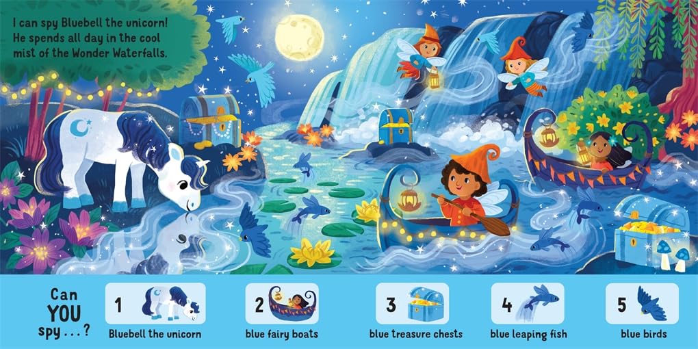 I Can Spy a Unicorn: Spotting, Counting, Colours (Board Book)