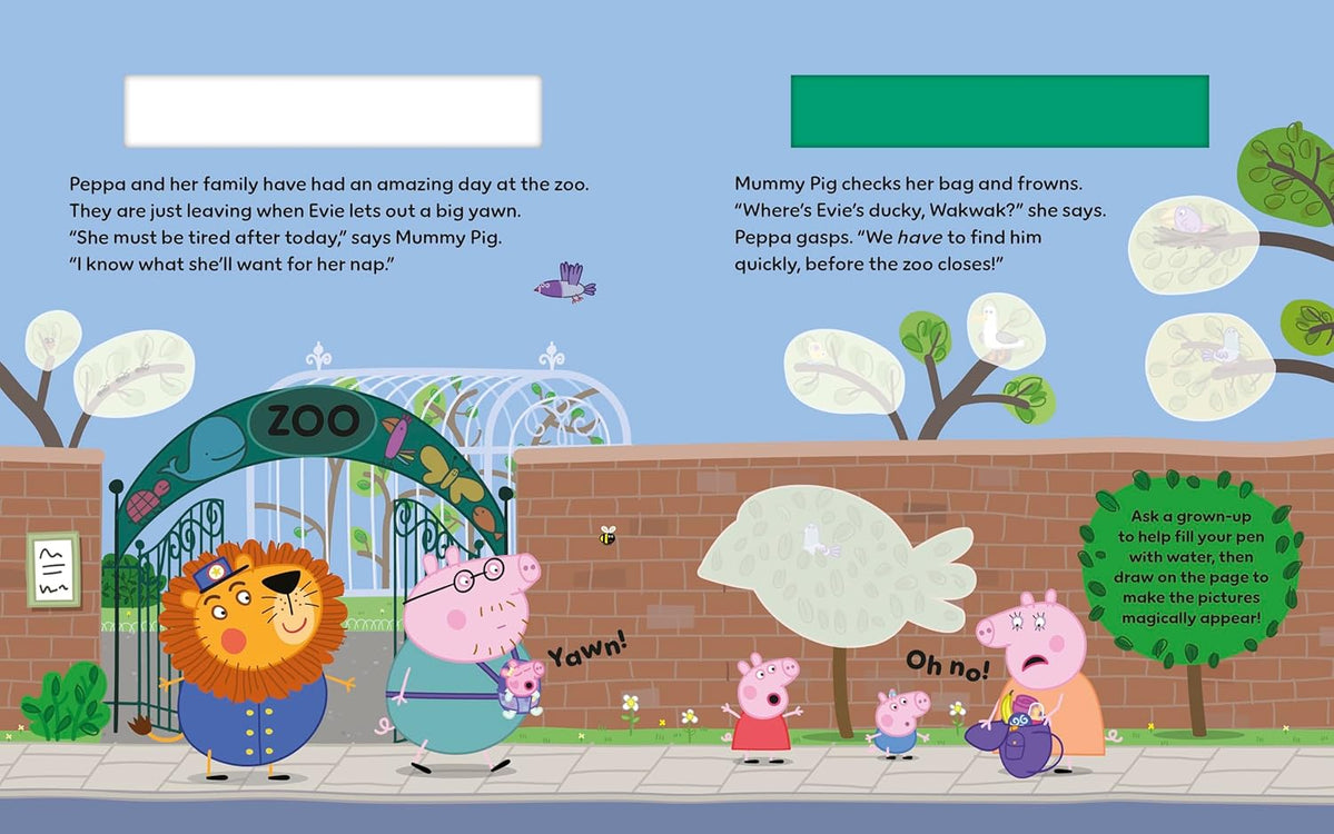 Peppa Pig: Peppa’s Zoo Day: A Magic Painting Book (Board Book)